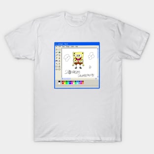 SpongeBob SquarePants ms paint drawing T-Shirt